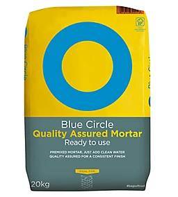 Blue Circle Quality assured Mortar, 20kg Bag – Ready mixed